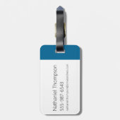 Robot Chicken Circle Pattern Bagagelabel (Achterkant verticaal)