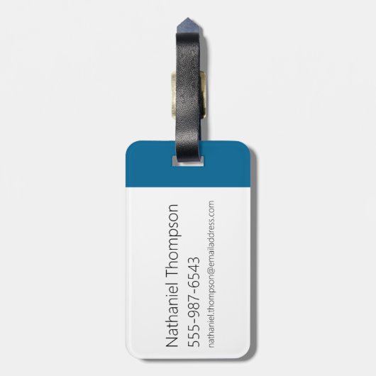 Robot Chicken Circle Pattern Bagagelabel (Achterkant verticaal)