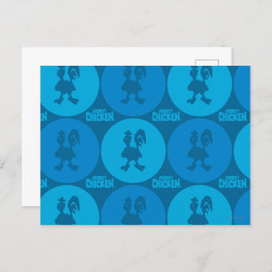 Robot Chicken Circle Pattern Briefkaart