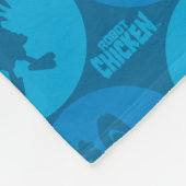 Robot Chicken Circle Pattern Fleece Deken (Hoek)