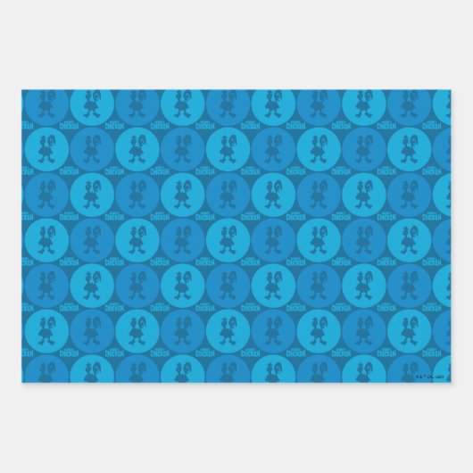 Robot Chicken Circle Pattern Inpakpapier Vel (Voorkant)