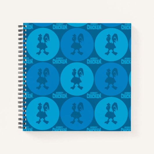 Robot Chicken Circle Pattern Notitieboek (Voorkant)