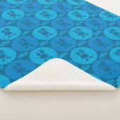 Robot Chicken Circle Pattern Sherpa Deken (3/4)