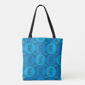 Robot Chicken Circle Pattern Tote Bag (Achterkant)