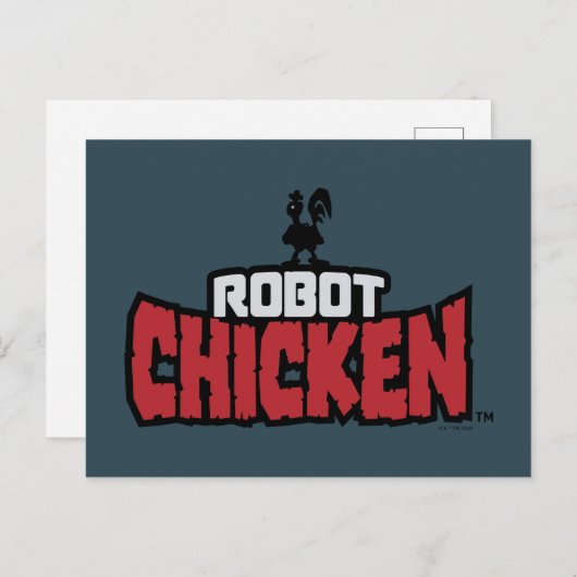 Robot Chicken Logo Briefkaart (Voorkant / Achterkant)