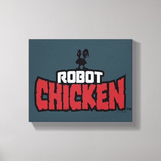 Robot Chicken Logo Canvas Afdruk (Voorkant)