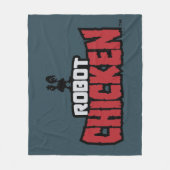 Robot Chicken Logo Fleece Deken (Voorkant)
