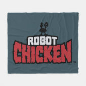 Robot Chicken Logo Fleece Deken (Voorkant (Horizontaal))