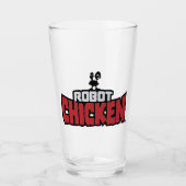 Robot Chicken Logo Glas (Voorkant)