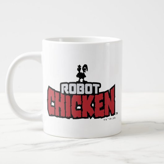 Robot Chicken Logo Grote Koffiekop (Links)