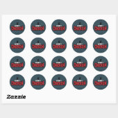 Robot Chicken Logo Ronde Sticker (Vel)