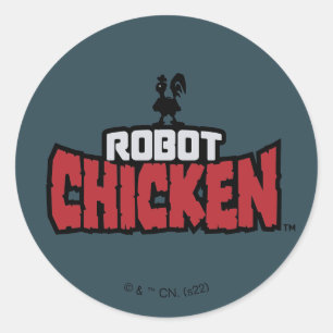Robot Chicken Logo Ronde Sticker