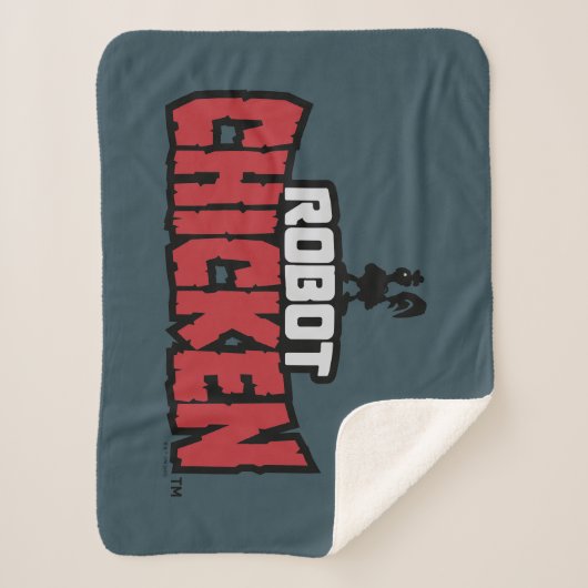Robot Chicken Logo Sherpa Deken (Voorkant)