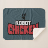 Robot Chicken Logo Sherpa Deken (Voorkant (horizontaal))