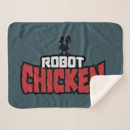 Robot Chicken Logo Sherpa Deken (Voorkant (horizontaal))