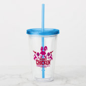 Robot Chicken Nerd Unicorn Graphic Acryl Drinkbeker (Voorkant)
