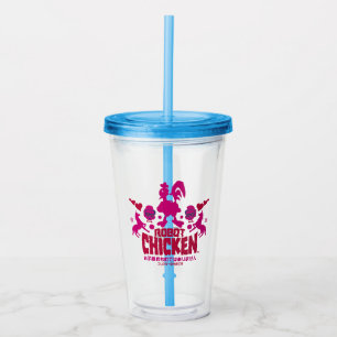 Robot Chicken Nerd Unicorn Graphic Acryl Drinkbeker