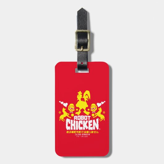 Robot Chicken Nerd Unicorn Graphic Bagagelabel (Voorkant verticaal)