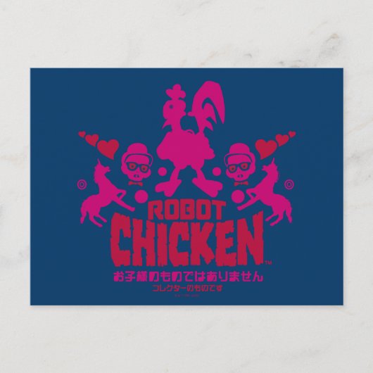 Robot Chicken Nerd Unicorn Graphic Briefkaart (Voorkant)