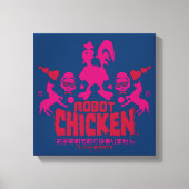 Robot Chicken Nerd Unicorn Graphic Canvas Afdruk (Voorkant)