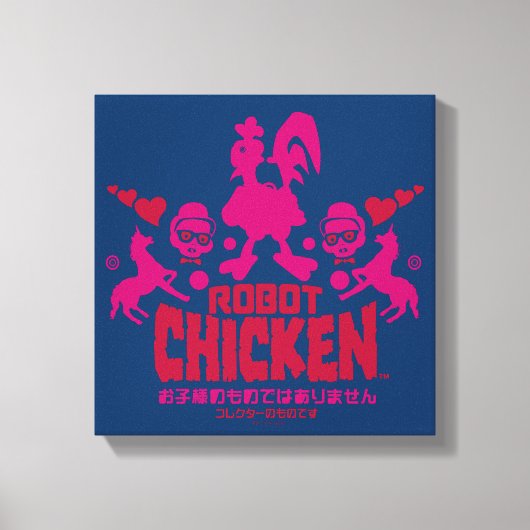 Robot Chicken Nerd Unicorn Graphic Canvas Afdruk (Voorkant)