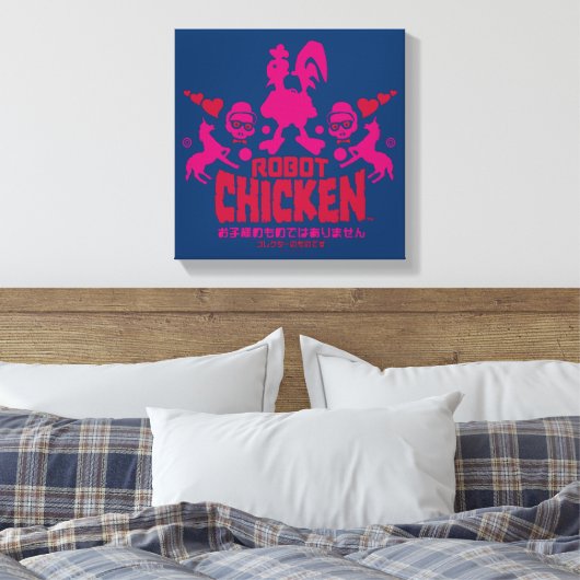 Robot Chicken Nerd Unicorn Graphic Canvas Afdruk (Insitu (Slaapkamer))