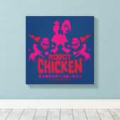 Robot Chicken Nerd Unicorn Graphic Canvas Afdruk (Insitu (Houten vloer))