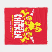 Robot Chicken Nerd Unicorn Graphic Fleece Deken (Voorkant (Horizontaal))