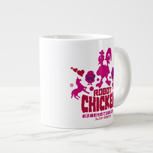 Robot Chicken Nerd Unicorn Graphic Grote Koffiekop (Voorkant rechts)