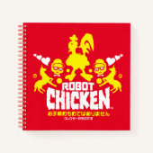 Robot Chicken Nerd Unicorn Graphic Notitieboek (Voorkant)