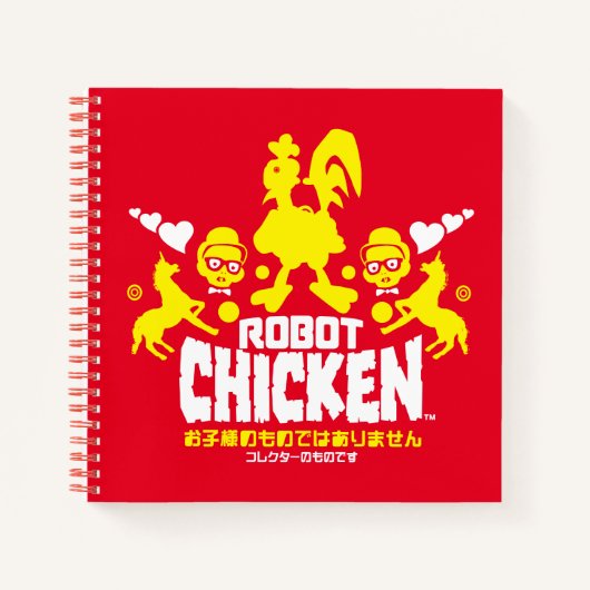 Robot Chicken Nerd Unicorn Graphic Notitieboek (Voorkant)