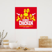 Robot Chicken Nerd Unicorn Graphic Poster (Keuken)