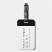 Robot Chicken Scientist Head Graphic Bagagelabel (Achterkant verticaal)