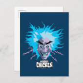 Robot Chicken Scientist Head Graphic Briefkaart (Voorkant / Achterkant)