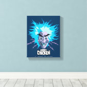 Robot Chicken Scientist Head Graphic Canvas Afdruk (Insitu (Houten vloer))