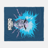 Robot Chicken Scientist Head Graphic Fleece Deken (Voorkant (Horizontaal))