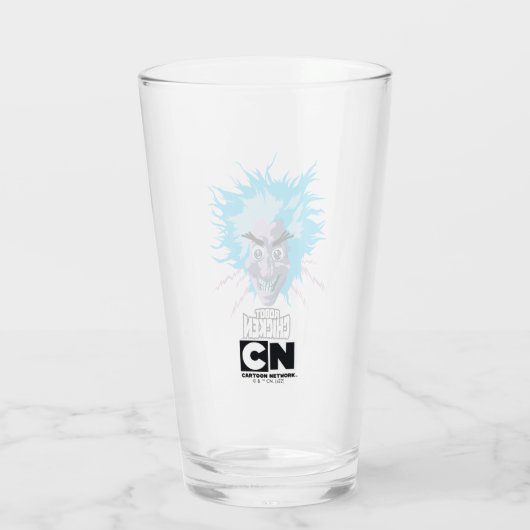 Robot Chicken Scientist Head Graphic Glas (Achterkant)