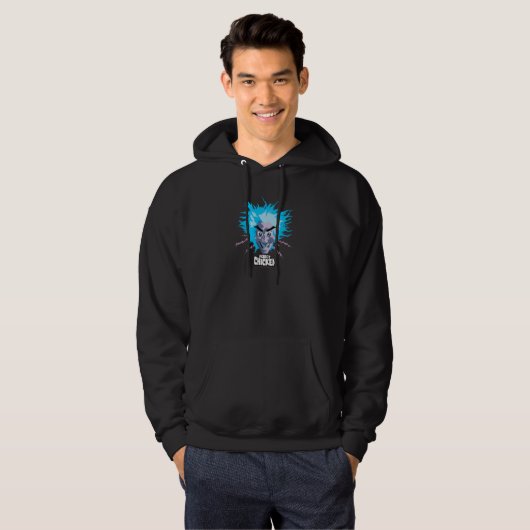 Robot Chicken Scientist Head Graphic Hoodie (Voorkant volledig)