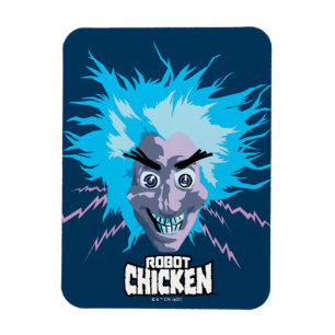 Robot Chicken Scientist Head Graphic Magneet