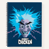 Robot Chicken Scientist Head Graphic Notitieboek (Voorkant)