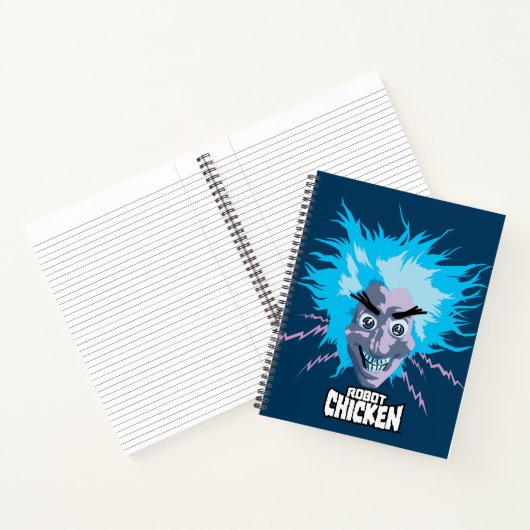 Robot Chicken Scientist Head Graphic Notitieboek (Binnen)