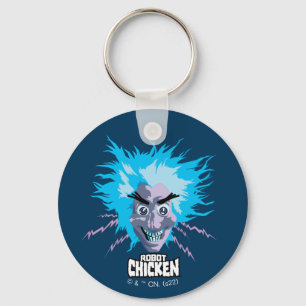 Robot Chicken Scientist Head Graphic Sleutelhanger