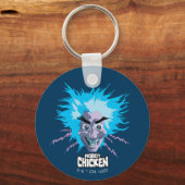 Robot Chicken Scientist Head Graphic Sleutelhanger (Voorkant)