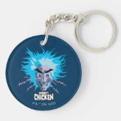 Robot Chicken Scientist Head Graphic Sleutelhanger (Achterkant)