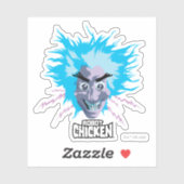 Robot Chicken Scientist Head Graphic Sticker (Vel)