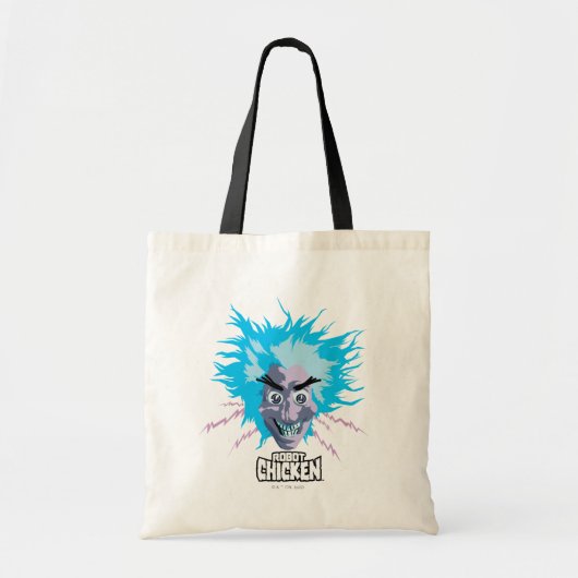 Robot Chicken Scientist Head Graphic Tote Bag (Voorkant)