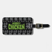 Robot Chicken Silhouette Pattern Bagagelabel (Voorkant horizontaal)