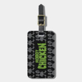 Robot Chicken Silhouette Pattern Bagagelabel (Voorkant verticaal)