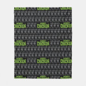 Robot Chicken Silhouette Pattern Fleece Deken (Voorkant)