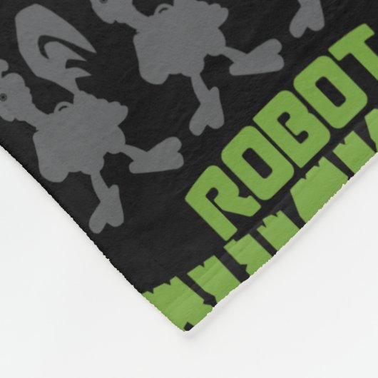 Robot Chicken Silhouette Pattern Fleece Deken (Hoek)